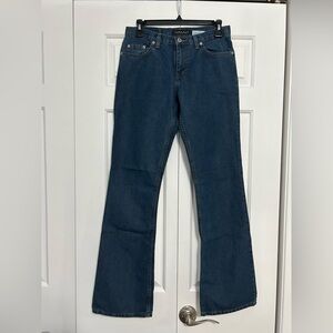 Vintage 90s / Y2K Buffalo David Bitton Dark Blue Boot Cut Jeans Size 27